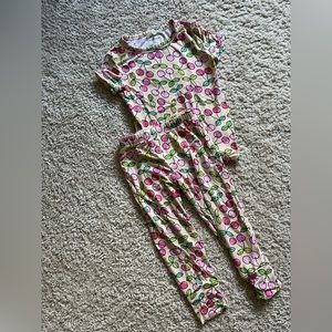 Posh peanut summer cherry pajama set short sleeve and pant